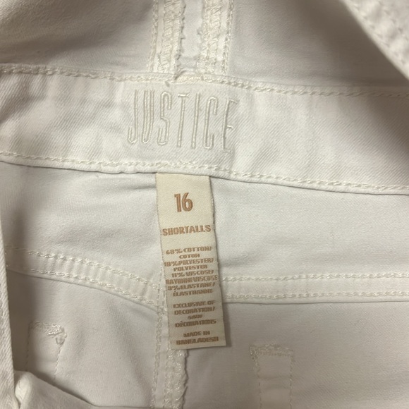 Justice white overalls size 16 - Picture 7 of 7